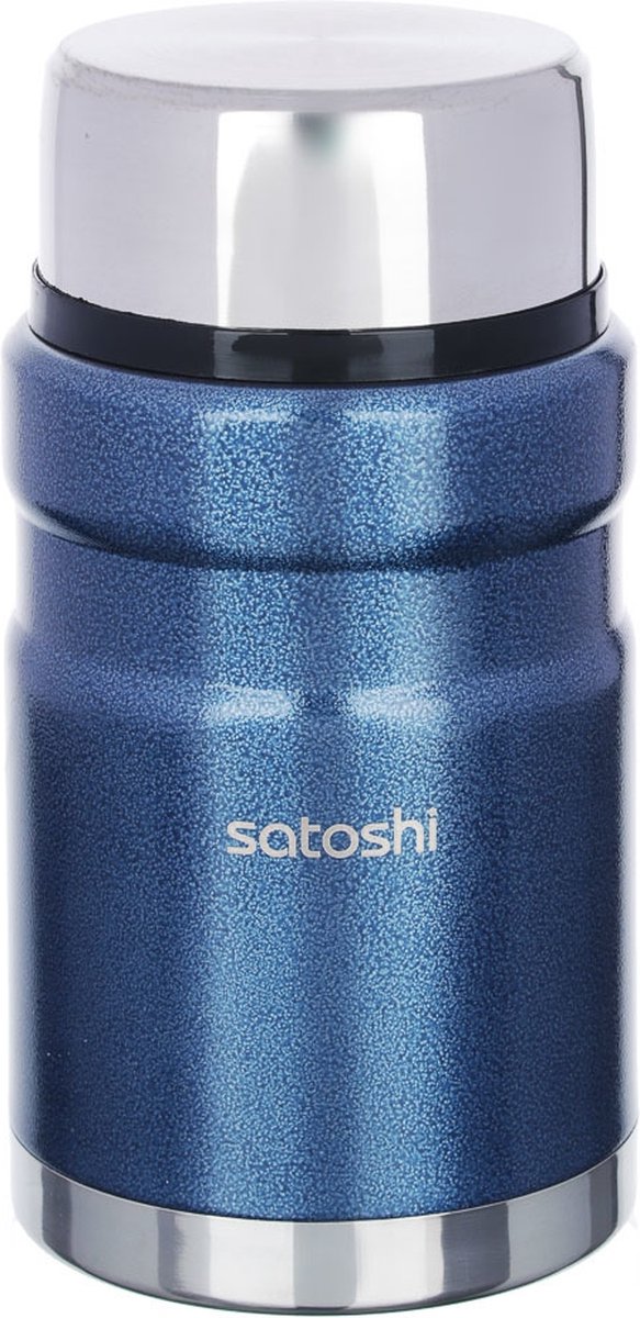 Satoshi Thermosfles 0,7 L Heavy Duty - Travel Mug - Dubbel Wandig - Brede Hals - Blauw
