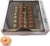Automatische grote broedmachine XL 36 t/m 120 eieren - automatische keersysteem - met ingebouwde LED schouwlamp - ingebouwde hygrometer - draait de eieren automatisch - met Nederlandse handleiding