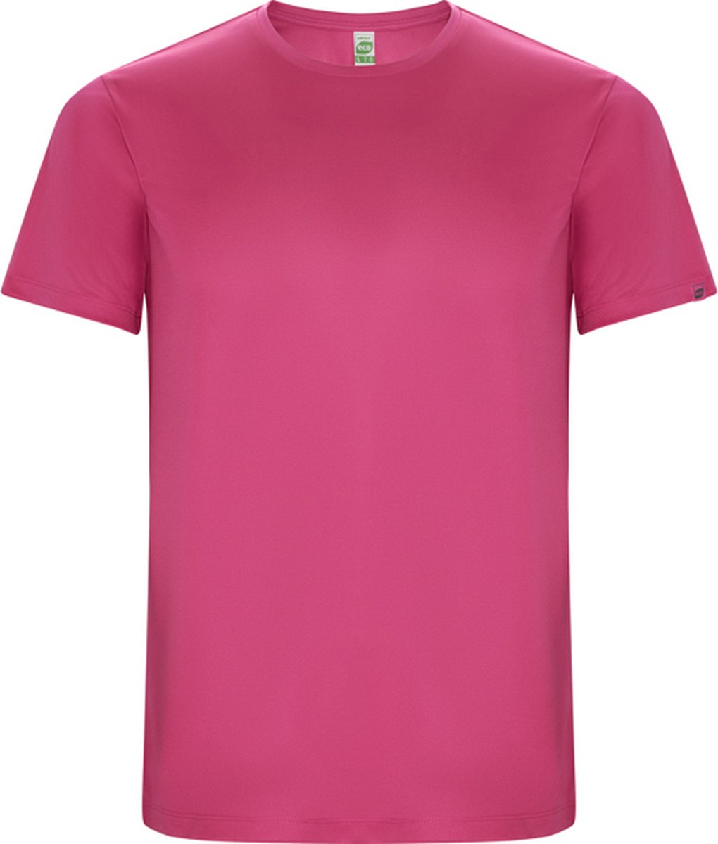 Fuchsia unisex ECO CONTROL DRY sportshirt korte mouwen 'Imola' merk Roly maat L