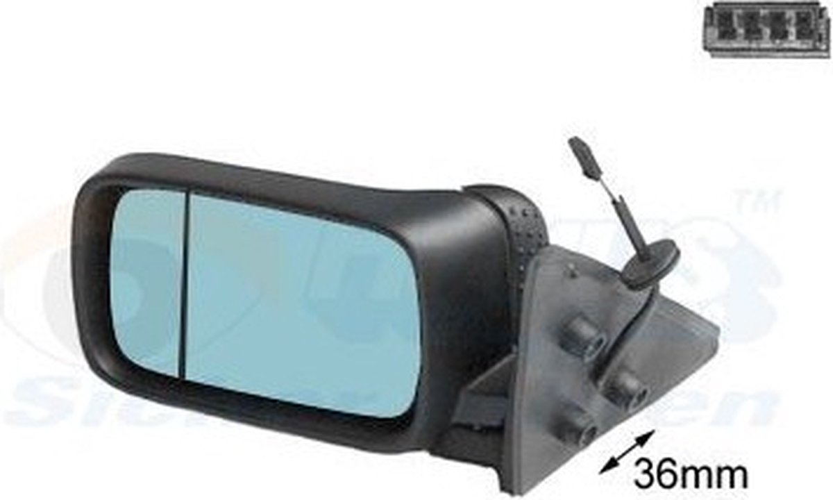 VanWezel 0640827 - Rétroviseur éléctrique complet gauche pour Bmw 3 e36 de 1990 à 1998