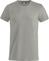 Clique 2 Pack Basic FZilver-grijsion-T Modieus T-shirt kleur Zilver-grijs maat L