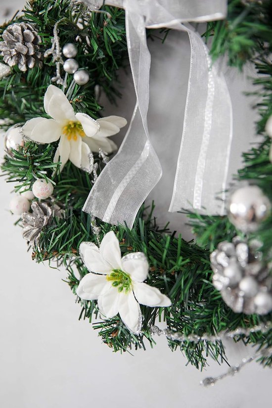 Kerstkrans Deurkrans Muurkrans Versierde Krans Gemaakt Van 