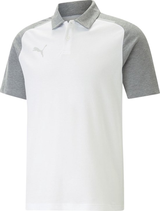 Puma Team Cup Casuals Polo Heren - Wit | Maat: