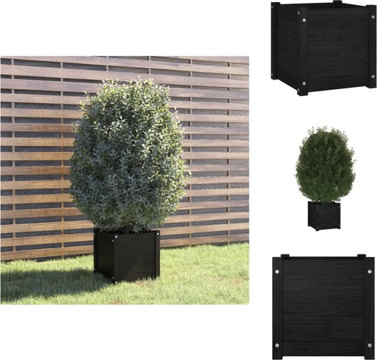 Vaso per piante e fiori Gardenie ARTEVASI in plastica colore antracite H 16.3 cm, L 50 x P 19.5