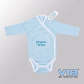 VIB® - Rompertje Luxe Katoen - Droom Prins (Blauw) - Babykleertjes - Baby cadeau