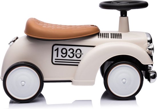 Classic 1930 Loopauto voor kinderen - wit - Merkloos