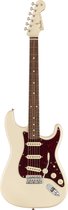 Fender Limited Edition Vintera '60s Stratocaster PF Olympic White w/ Matching Headstock - ST-Style elektrische gitaar