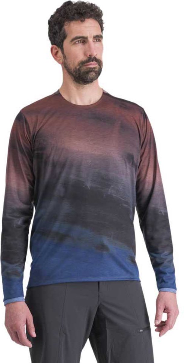 Sportful Flow Giara T-shirt Met Lange Mouwen Man Blauw