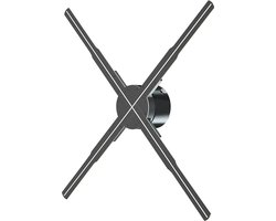 DrPhone HolovisionX3 - 3D WiFi Hologram Projector Met 4 Bladen – 2000x1152P - Hologram Met Online Bediening – 576 LED - Gemakkelijk Te Installeren - Zwart