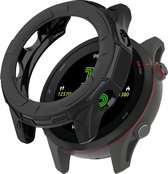 Strap-it TPU case - zacht bescherm hoesje geschikt voor Garmin Forerunner 955 - zwart