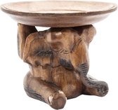 Beeld - Olifant schaal hout 16x20cmSawahasa  - Thailand - Fairtrade