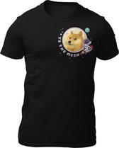 Doge Coin To The Moon- Doge Coin - Bitcoin - Heren T-Shirt - Crypto - Cryptonaut - Getailleerd - Katoen