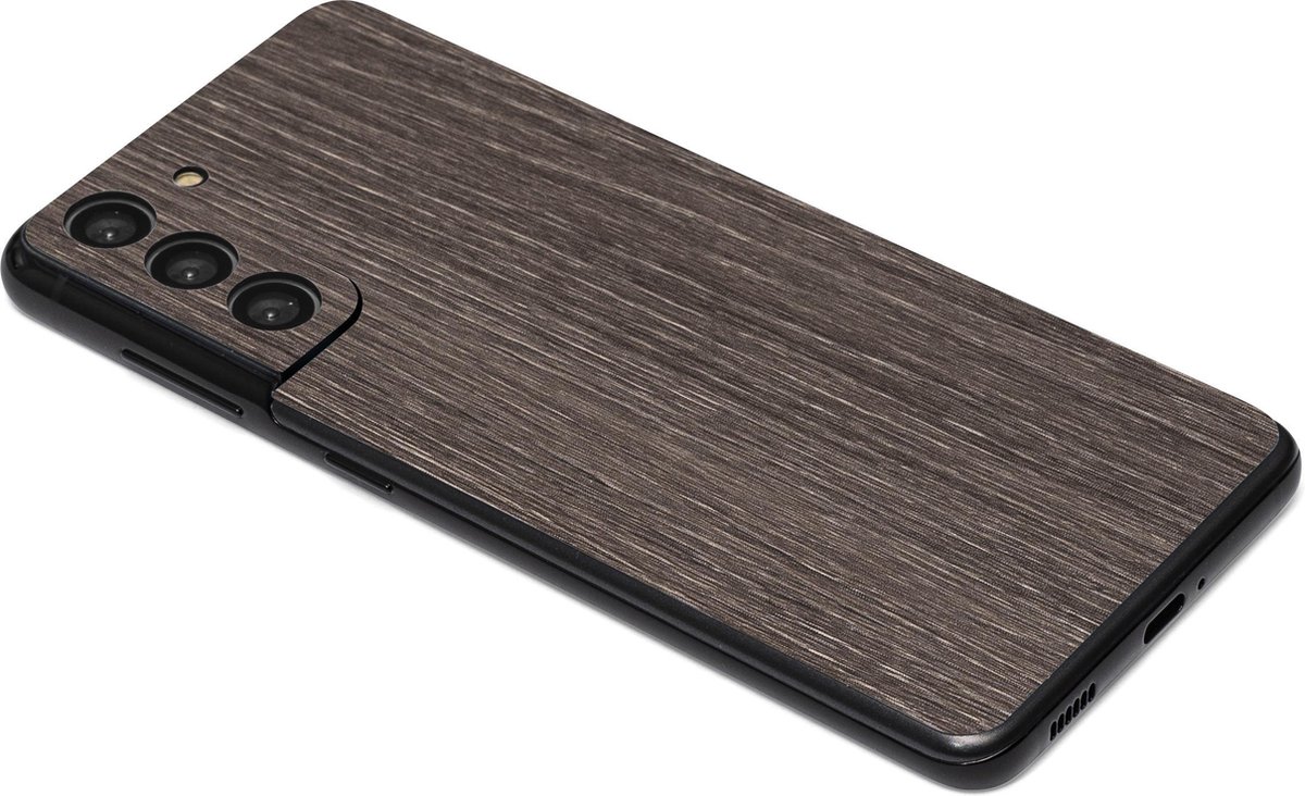 ScreenSafe Skin Galaxy S21 Chocolate Wood zonder logo