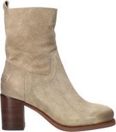 Shabbies 183020231 Enkellaarsjes - Enkelboots met rits - Dames - Beige - Maat 41