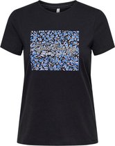 Only T-shirt Onlkita Life Reg S/s City Top Box J 15242233 Black/epic Dames Maat - XS