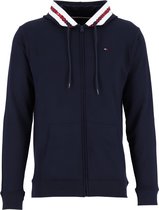 Tommy Hilfiger Nature Tech hoodie sweatvest - heren vest met capuchon - middeldik - blauw -  Maat XL