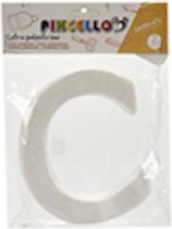 Pincello Decoratieletter C Junior 22 X 17 Cm Polystyreen Wit