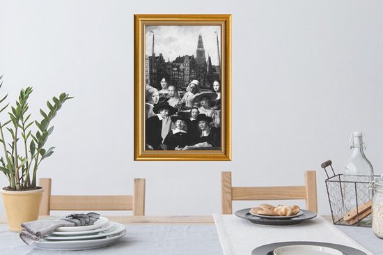 Uitstekend Harden Waardig Muurstickers - Kunst - Schilder - Lijst - Goud - 40x60 cm - Plakfolie |  bol.com