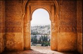 Walljar - Arched Door - Muurdecoratie - Poster met lijst