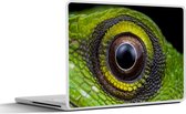 Laptop sticker - 11.6 inch - Ogen - Reptiel - Groen - 30x21cm - Laptopstickers - Laptop skin - Cover
