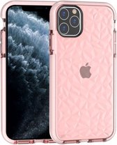 ShieldCase diamanten case geschikt voor Apple iPhone 11 Pro Max - roze - Stevig bescherm hoesje case - Roze case - Siliconen / TPU hoesje - Diamanten case - Beschermhoesje