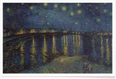 JUNIQE - Poster Van Gogh - Sterrennacht boven de Rhône (1888) -30x45