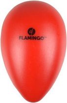 Flamingo ei ovo rood plastic - s - 8 x 8 x 12,5cm