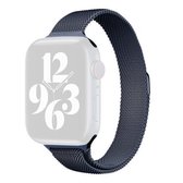 Milan Loopback kleine taille vervangende horlogeband voor Apple Watch Series 6 & SE & 5 & 4 40 mm / 3 & 2 & 1 38 mm (blauw)