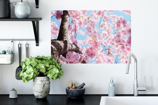 Stickers muraux - Film autocollant - Fleurs - Sakura - Arbre - 60x40 cm - Film adhésif - Stickers muraux muraux Chambre d'enfant - Papier peint autocollant - Papier peint autocollant - Film autocollant