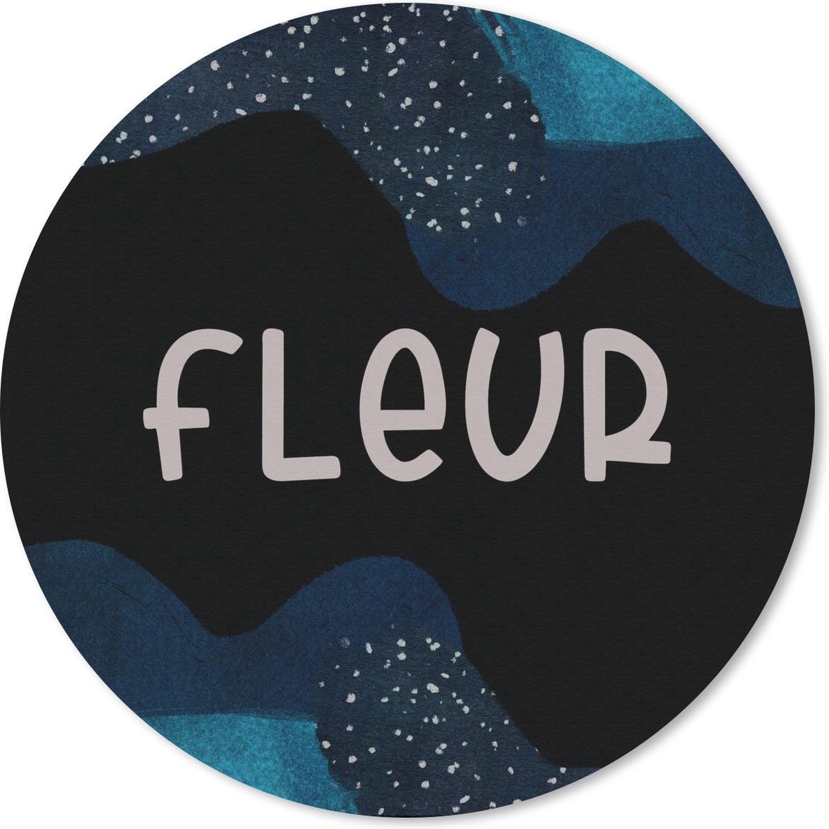 Muismat rond 50x50 cm - Mousepad Fleur - Pastel - Meisje - Ronde muismatten