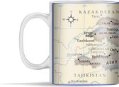Mok - de kaart van Kirgistan - 350 ml - Beker