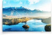 Walljar - Bled Slovenia - Muurdecoratie - Poster