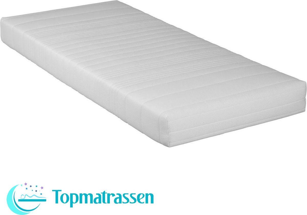 Topmatrassen SG30 Polyether - 70x200 14 cm dik Wit