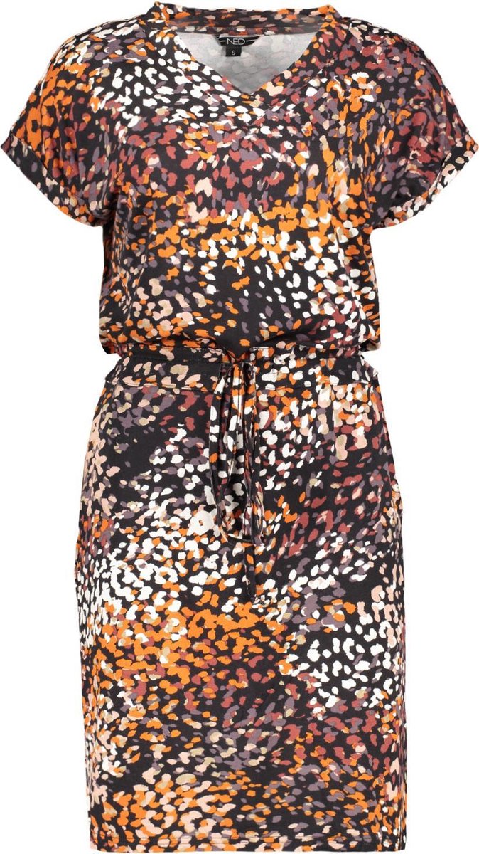 NED Jurk Rosada Ss Orange Flocks Tricot 21w1 X021 01 502 Orange Dames Maat 48 bol