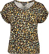 NED T-shirt Nox Ss Fudge Sketch Leo Tricot 21w1 X015 02 607 Fudge Dames Maat - S