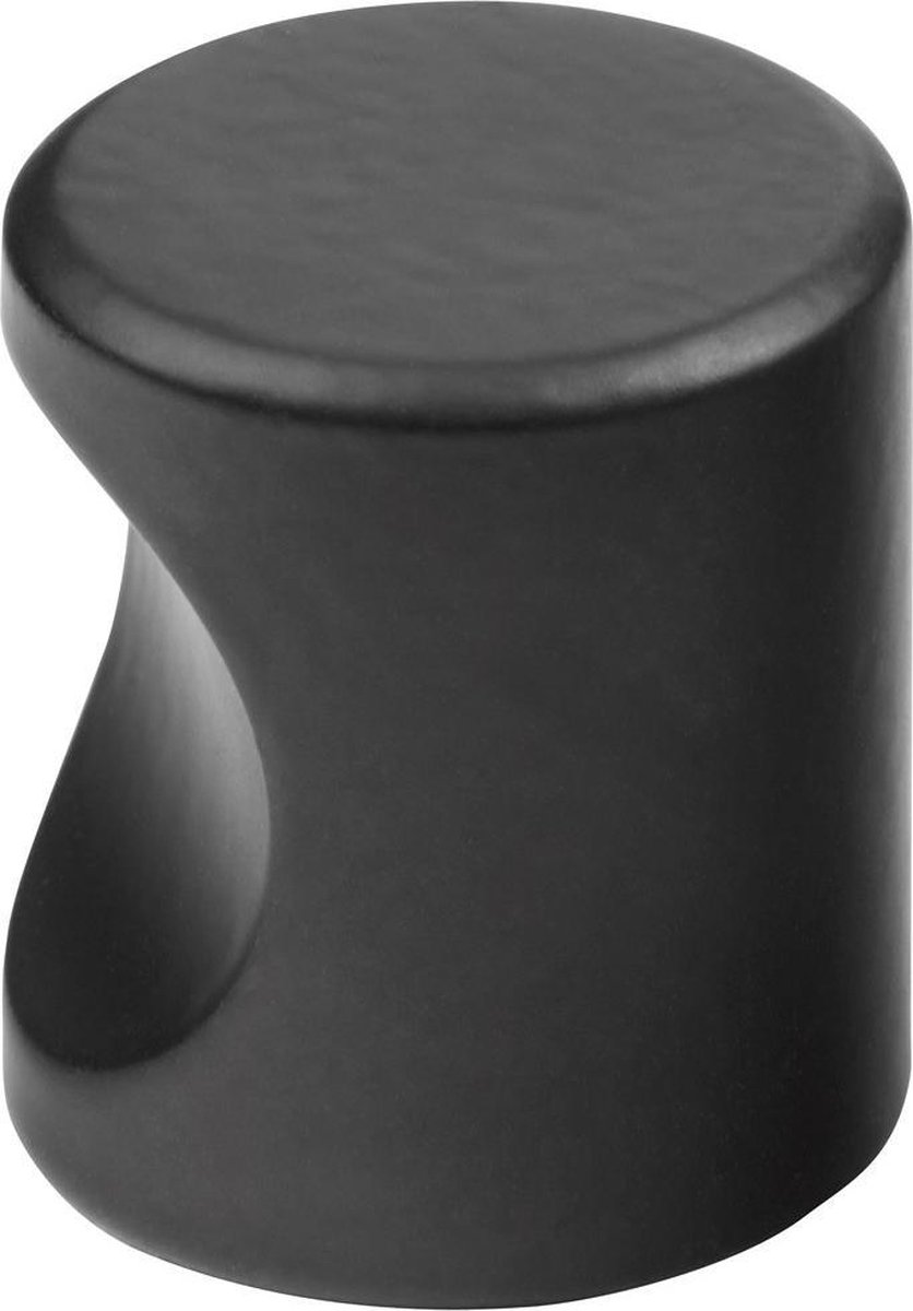 Hermeta meubelknop 25x26mm M4 zwart