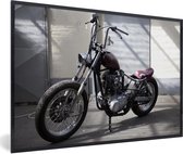 Fotolijst incl. Poster - Een ouderwetse chopper motorfiets - 30x20 cm - Posterlijst