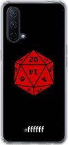 6F hoesje - geschikt voor OnePlus Nord CE 5G -  Transparant TPU Case - D20 - Black #ffffff