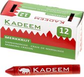 Kadeem Merkkrijt Onuitwisbaar - 12 stuks Rood