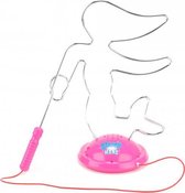 zenuwspel Mermaids junior staal zilver/roze