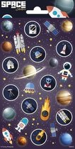 stickervel Space junior papier 26 stuks