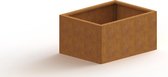 MySteel Cortenstaal plantenbak Texas L80 x B60 cm - Hoogte: 30 cm
