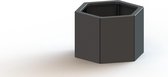 MySteel Gepoedercoat staal plantenbak Denver 300 Inclusief Bodemplaat - Kleur: RAL9005 (zwart) - Hoogte: 600mm