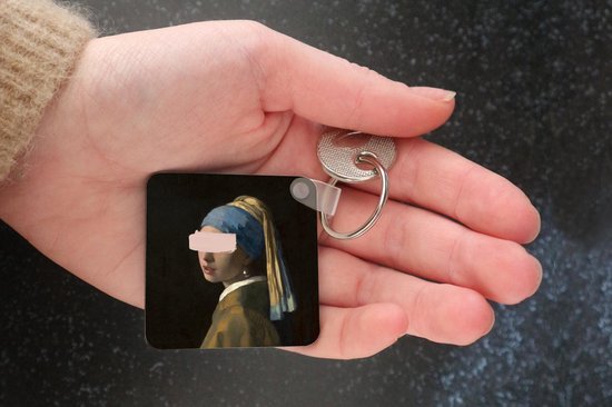 Porte-clés - Boucle d'oreille fille à la perle - Vermeer - Art - Plastique