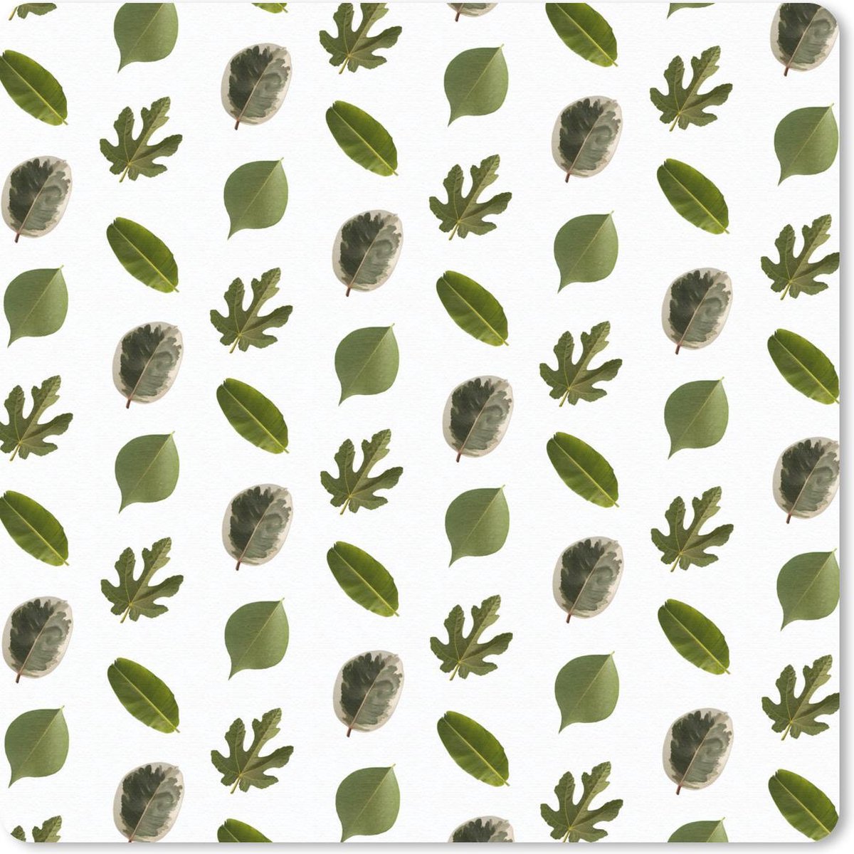 Muismat 30x30 cm - Mousepad Natuur - Bladeren - Patronen - Muismatten