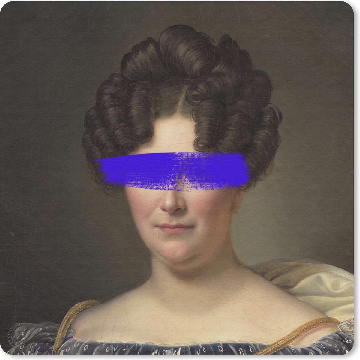 Muismat 30x30 cm - Mousepad Johanna Henriette Engelen - Dubois Drahonet - Verf - Muismatten