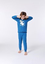 Woody pyjama jongens - ijsbeer - streep -212-1PZL-Z/906 - maat 140