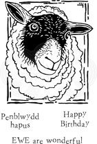 Woodware Clear stamp - Schaap - A6 -Polymeer