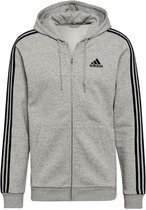 adidas Essentials Fleece 3-Stripes Hoodie HB0041, Mannen, Grijs, Sweatshirt, maat: 3XL