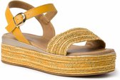 Marco Tozzi Dames Sandaal 2-2-28394-24 656 geel F-breedte Maat: 37 EU